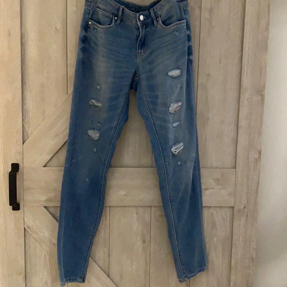 White house black market embellished jeans